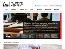Tablet Screenshot of edukatormedialny.pl
